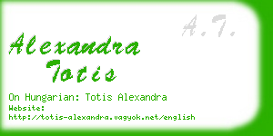 alexandra totis business card